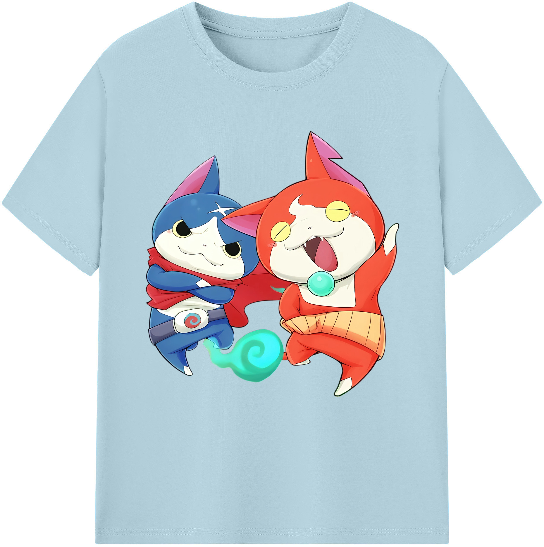 （画像用） 妖怪ウォッチ Yo-kai Watch 綿100％半袖Tシャツ（フロントプリント）